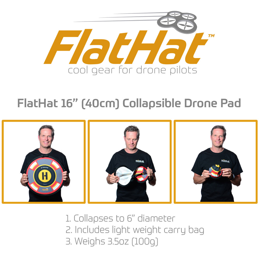 
                  
                    FlatHat 16" (40cm) Collapsible Drone Pad + Lighting Kit
                  
                